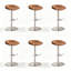 Chaise basse brune (paquet de 6)-1633856250