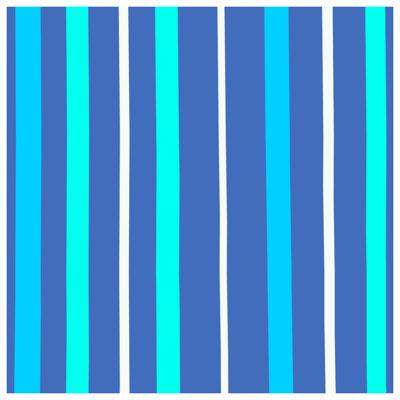 Blue Aqua Stripes Quilted Bedspread All Sizes