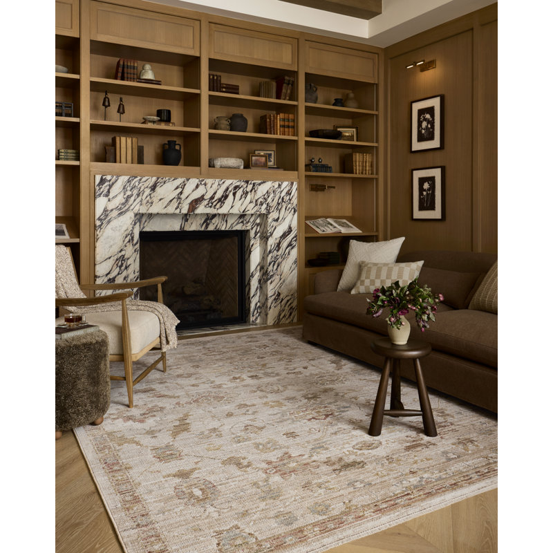 Tapis naturel / multicolore Amber Lewis x Loloi Nella, 3 pi 6 po x 5 pi 6 po