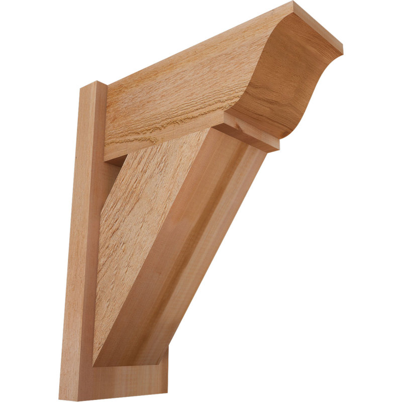 Persienne traditionnelle en bois rustique, P 18 po x H 22 po, Cèdre rouge de l'Ouest de 8 po (sciage brut)