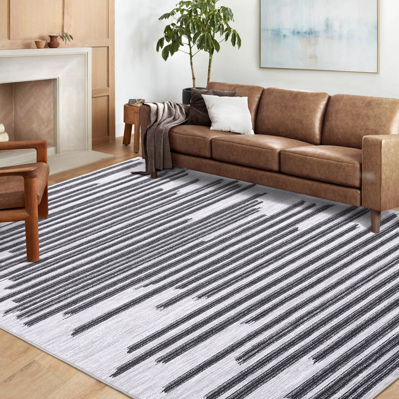 Tapis Kahley avec envers antidérapant, Rectangle 8 pi x 10 pi