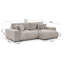 Mollis 4 Seater Corduroy Corner Sofa -1219637424-1219637430