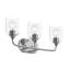 Ensemble de meuble-lavabo à 3 lumières en chrome poli avec abat-jour en verre transparent Ilia-127379909-130106832