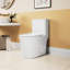 Elongated Ceramic Toilet, White, 1.1/1.6 , Comfort Height, Soft Close Seat, & , T036wt Elongated, Comfortable,