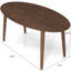 Table de salle à manger en bois de noyer Ada Mid Century Modern-1716616717