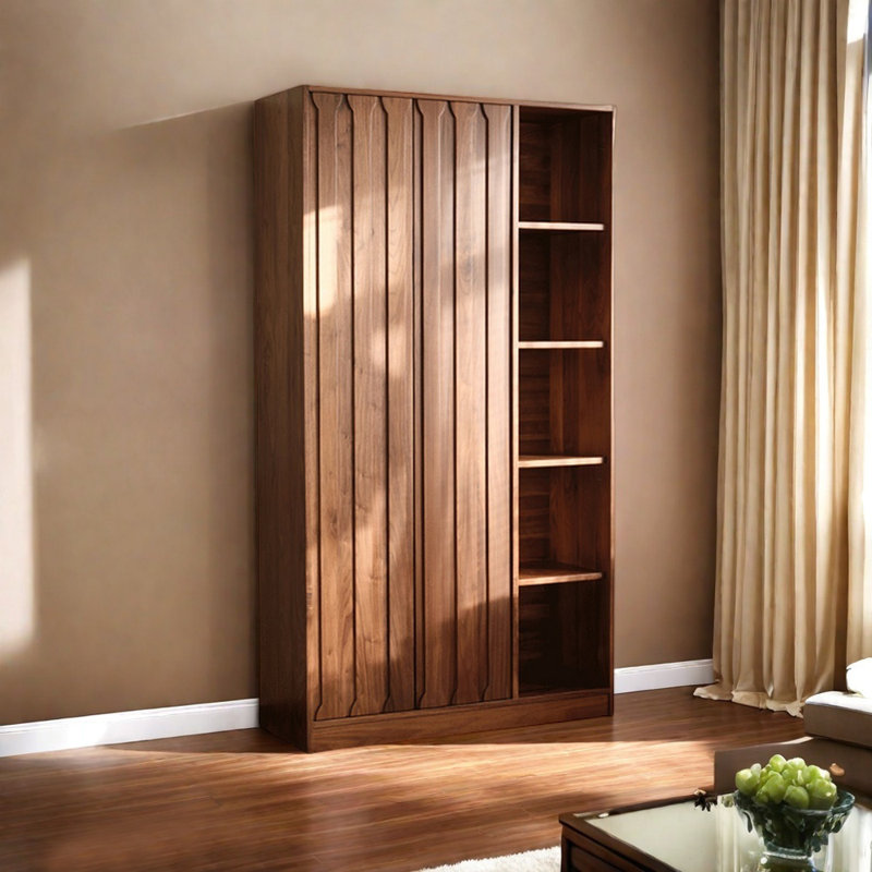 Bibliothèque en bois massif de style européen
