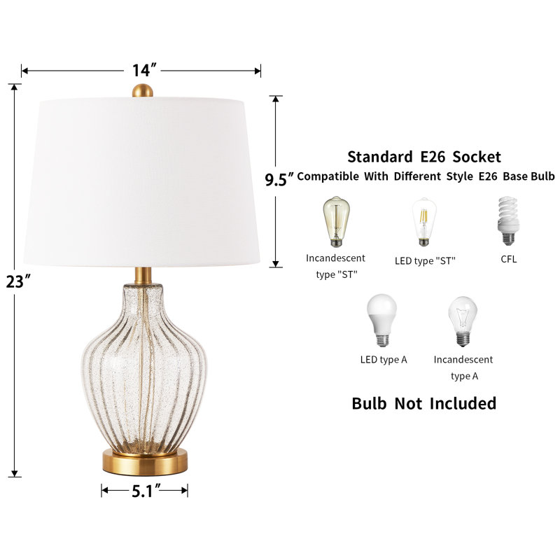 Jhonatan Glass Table Lamp