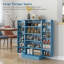 Armoire de cuisine garde-manger, armoire de cuisine autoportante avec 12 tablettes de porte, portes doubles, étagère à 5 niveaux et tablettes réglables-529162990