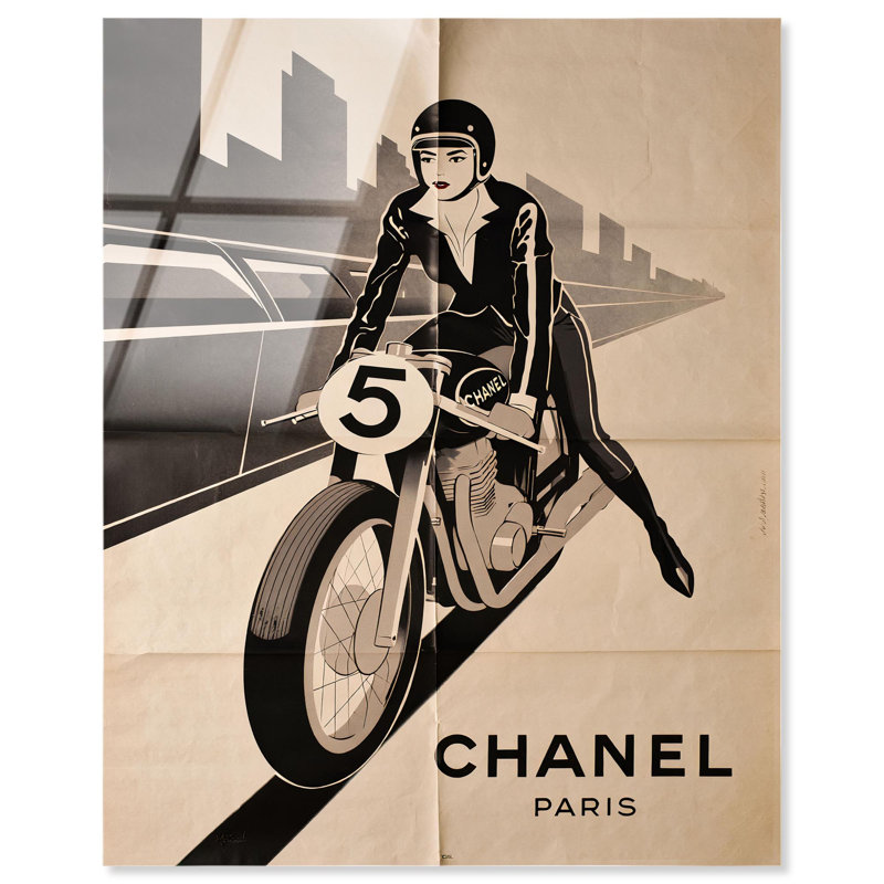 Chic Velocity, reproduction d'art rétro sur toile par Art Remedy, H 30 po x l 24 po