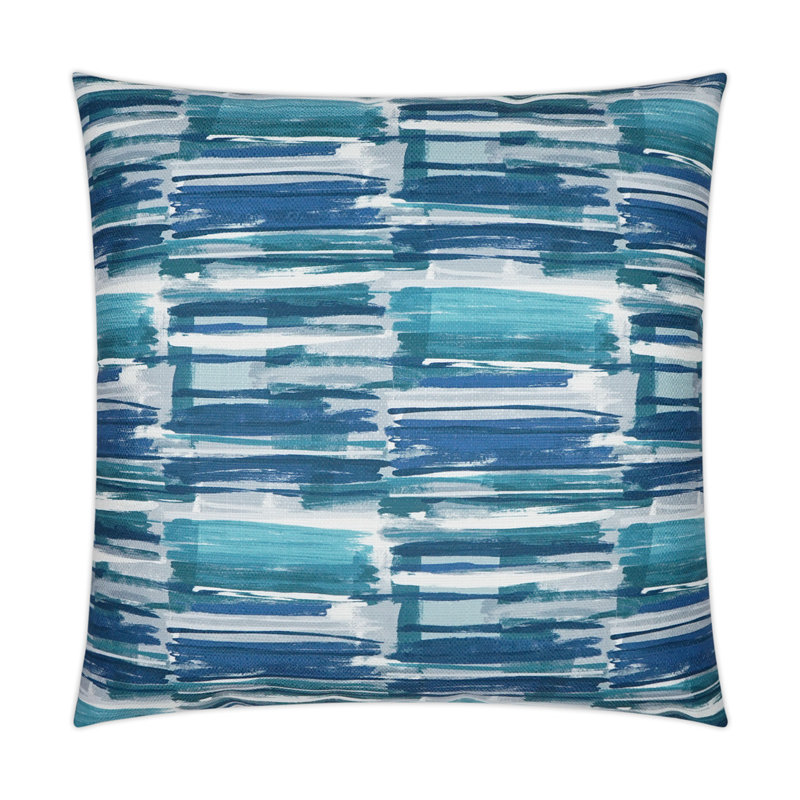 Coussin décoratif Bellamy, Turquoise, Carré 20 po