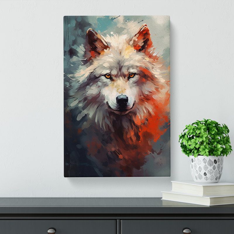 Wolf Digital - Wrapped Canvas, 76cm H x 50cm W x 3cm D