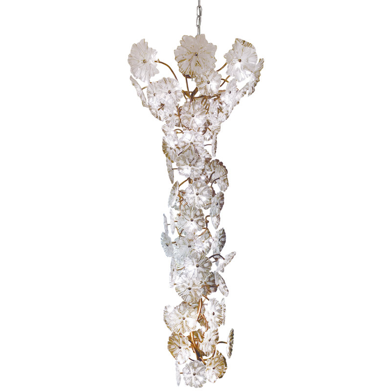 Lustre éclectique en verre 36 lumières