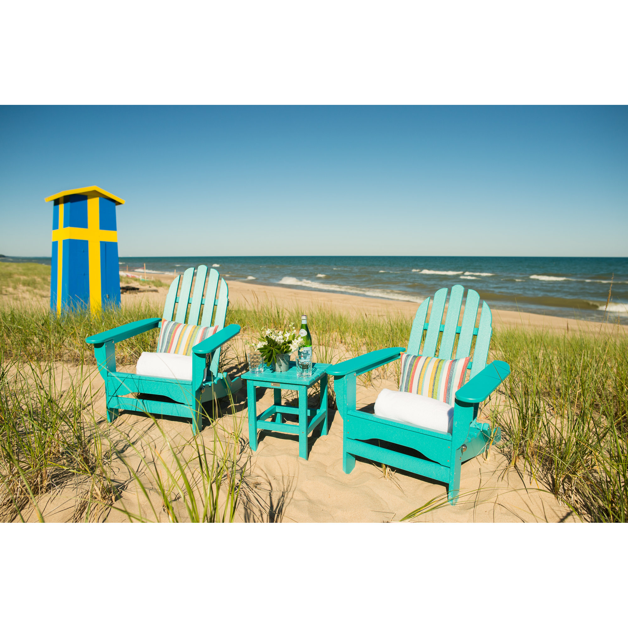 Leighton 2 - Person Patio Conversation Set, Aruba