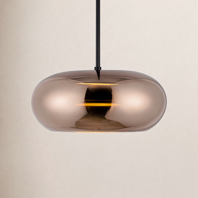 1-Light Single Drum LED Pendant