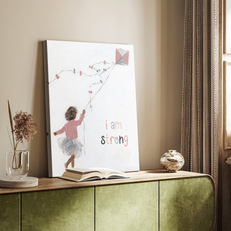«Girl Flying Kite» - galerie Cavas sur mesure, H 27 po x l 18 po