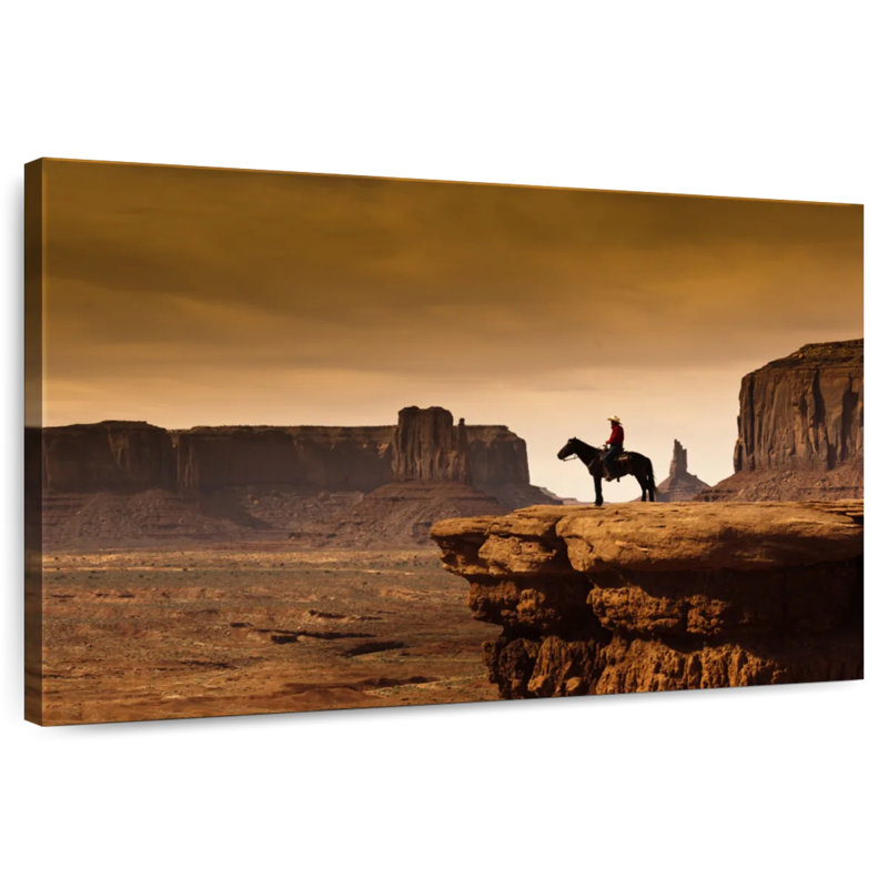 Cowboy d'Alvord Monument Valley, H 8 po x l 12 po