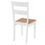 Fuente Dining Chairs 4 pcs White Solid Rubber Wood