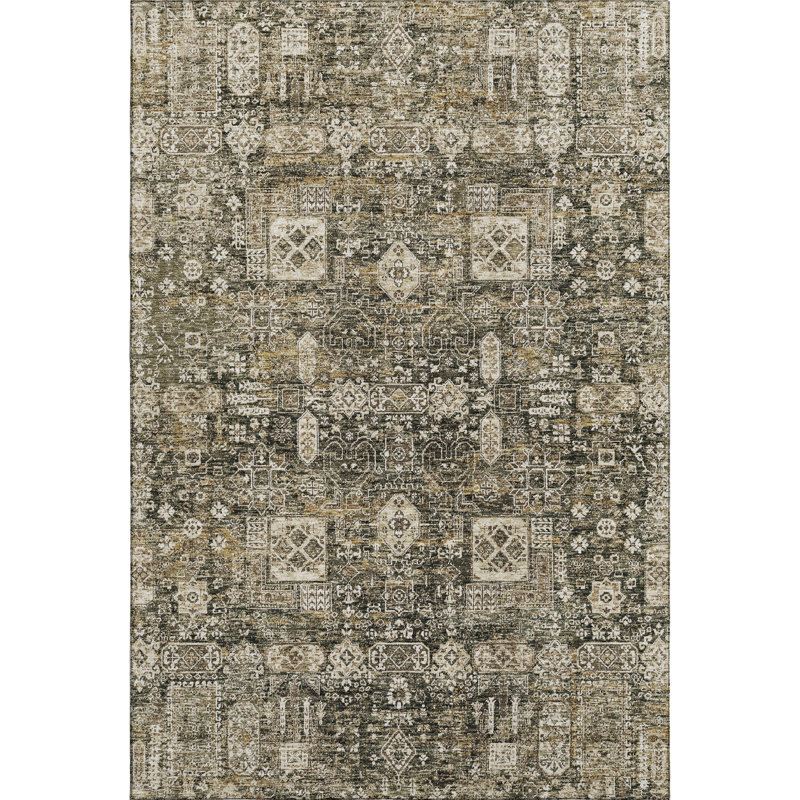 Tapis de qualité supérieure lavable à la machine à café Cerrito, Rectangulaire 8 pi x 10 pi