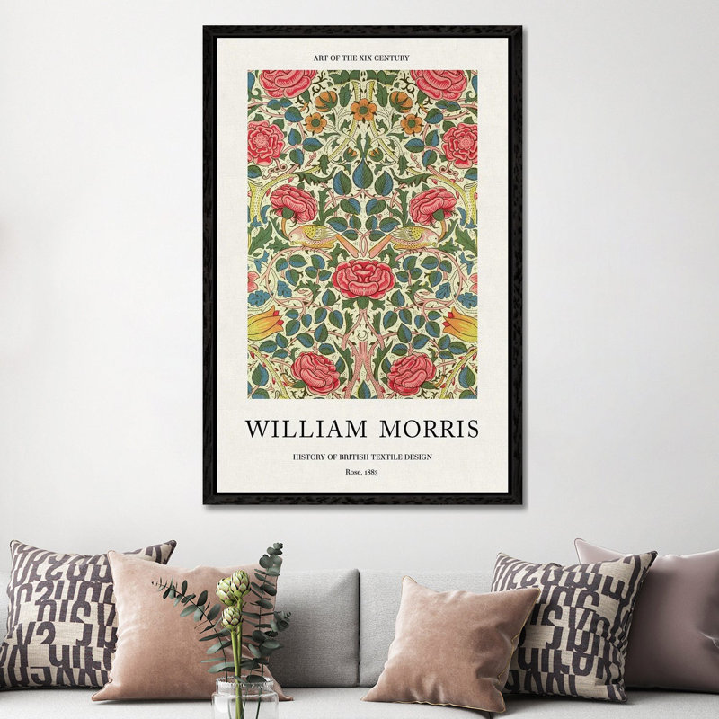 Rose, 1883 - William Morris Poster by William Morris - Gallery-Wrapped Canvas Giclée on Canvas, 101.6 cm H x 66.04 cm W