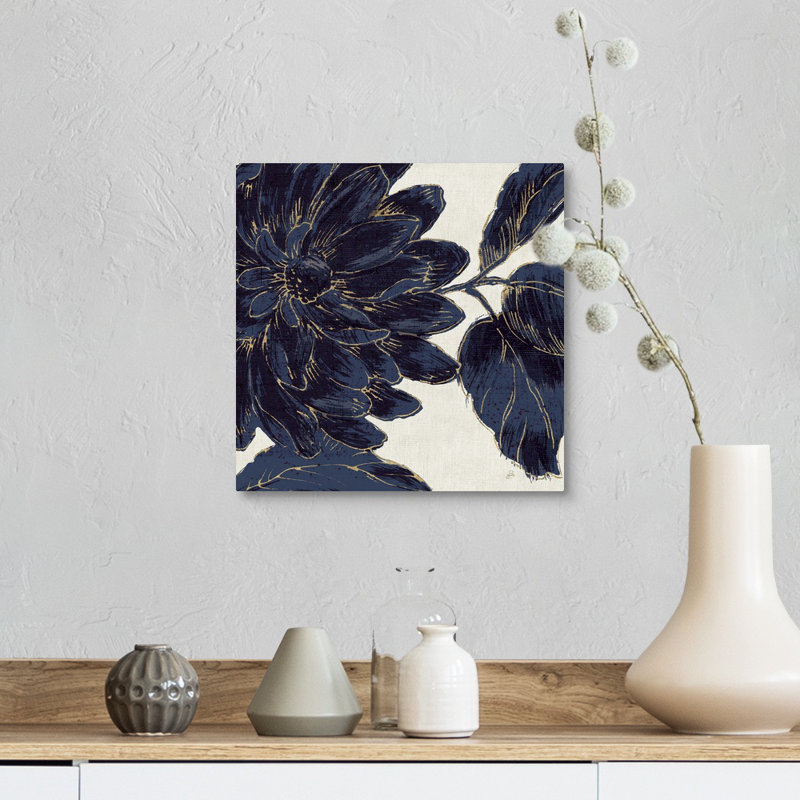 «Indigo Garden I», reproduction d'impression, H 10 po x l 10 po x P 1,5 po, Toile