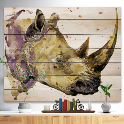 Rhinoceros-reproduction d’art