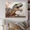 «Dinosaur Canyon I» brun - art de mur de dinosaure