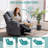 Bloomburg Upholstered Polyester Blend Home Theater Seat with Cup Holder-995464909
