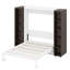 Lit escamotable mural Murphy avec portes de rangement-837319117