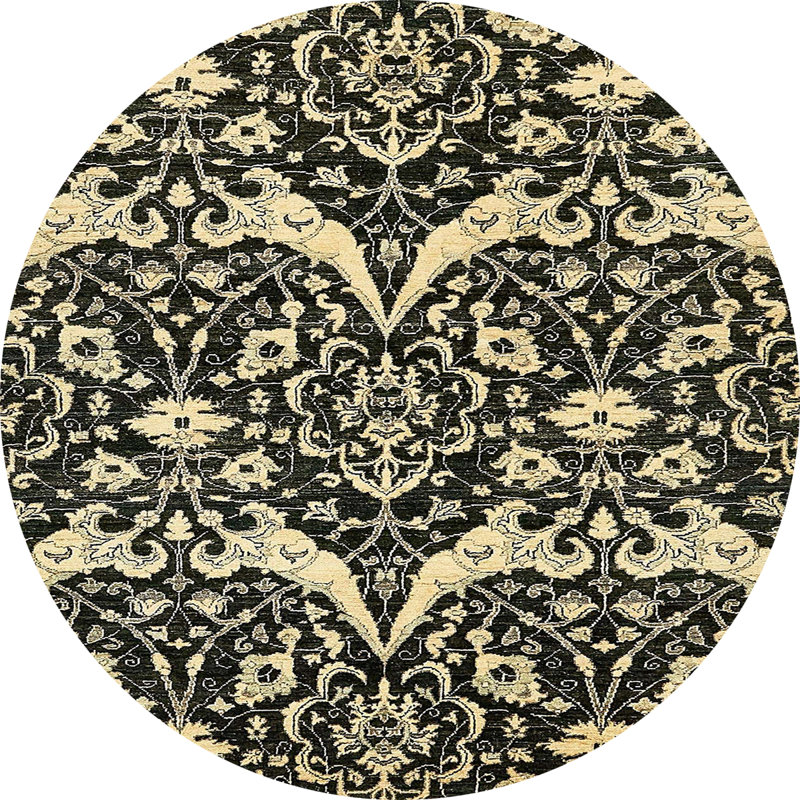 Abstract Indoor Rug, Round 8'