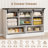 Karriann Farmhouse Chest of Drawers, 45 Inch Sliding Barn Door Dressers with 4 Drawers, Rustic Wood Sideboard Buffet Cabinet with Adjustable Shelves for Living Room, Dining Room, Entryway-1351584914