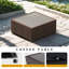9-piece wicker patio conversation sets with cushions, Beige-1243945769