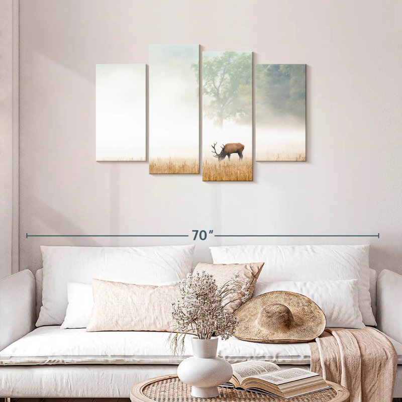 Foggy Elk, 27" H x 43" W