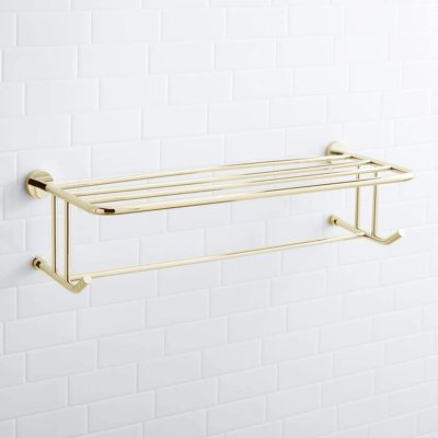 Porte-serviettes mural avec tablette Ceeley Collection