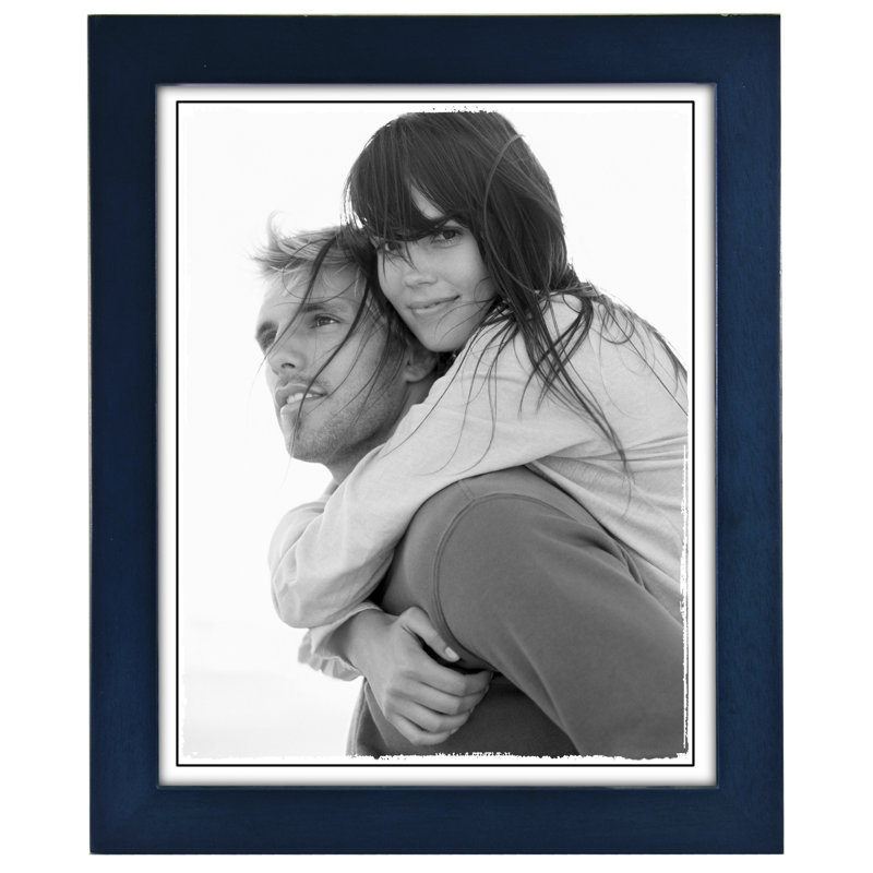 Cadre photo simple Ben Mat, 8 po x 10 po, Bleu
