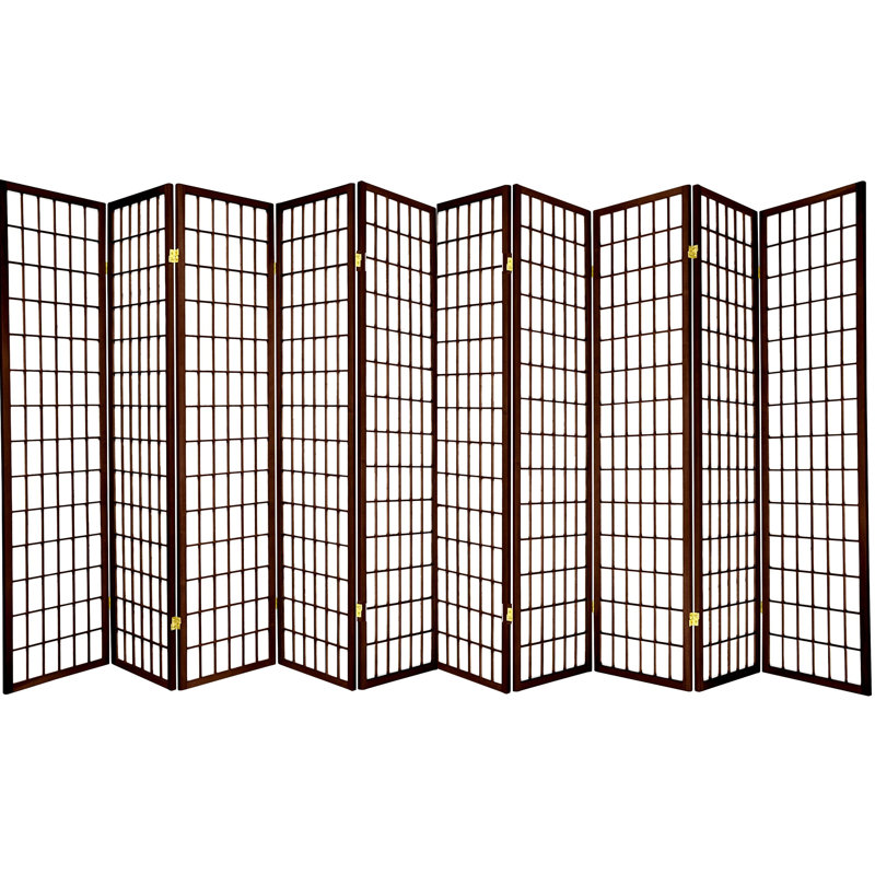 Cloison de style Shoji Niemann 70,5 pouces, 10, Espresso