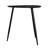 Xander Black Triangular Solid Wood End Table
