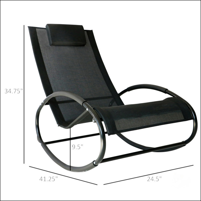 Chaise berçante d'extérieur pour bronzer