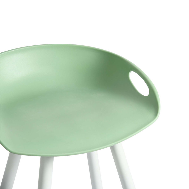 Tabouret de bar et de comptoir Bak, Blanc, Vert menthe