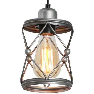 Luminaire suspendu réglable en métal argenté pour cage, cuisine, salle à manger, couloir - éclairage à DEL industriel avec couloir à hauteur