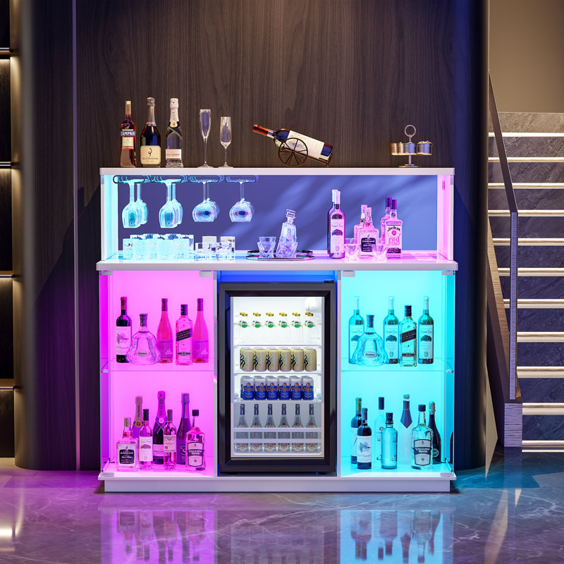 45 cm Bar Cabinet Bar Cabinet, White