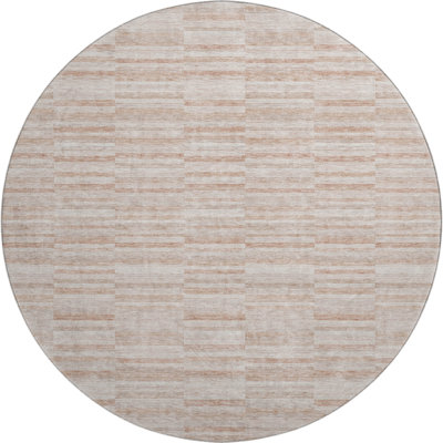 Premium Machine Washable Prisco Salmon Rug