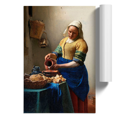 The Milkmaid by Johannes Vermeer - No Frame Painting