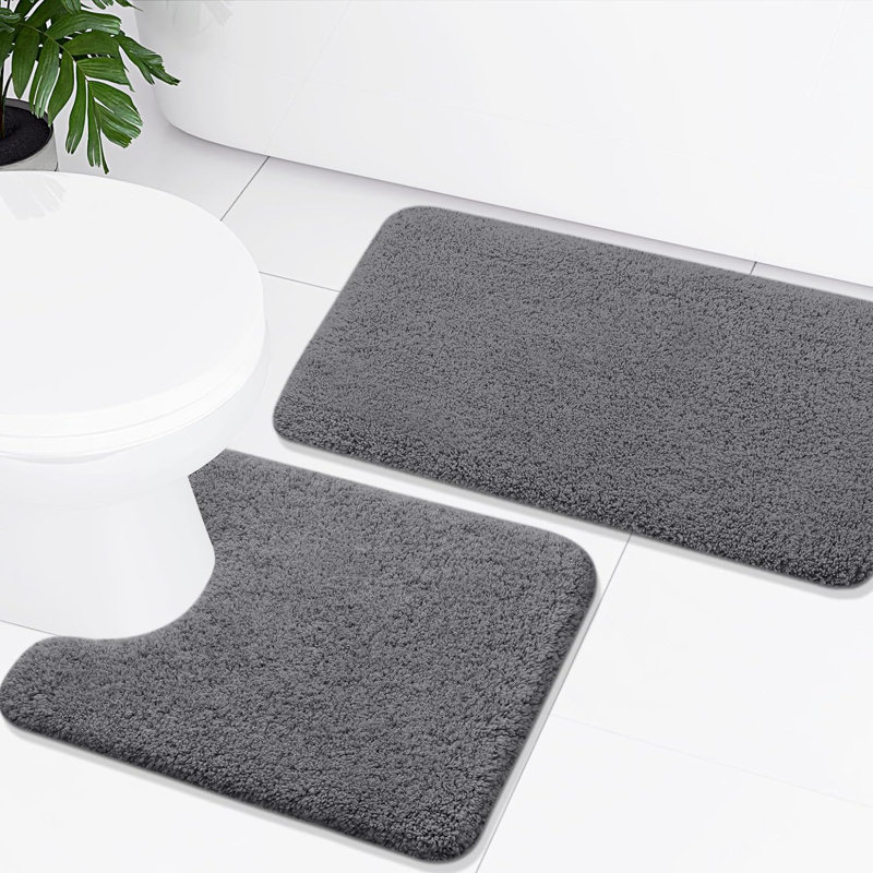 Yate Microfiber / Microsuede Non-Slip Bath Rug
