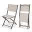 Chaises de patio, ensemble de 2