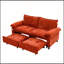 Canapé-lit convertible en velours de 73 pouces avec canapé-lit et matelas escamotable-1214033645