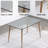 Glass Top Metal Base Credenza Desk