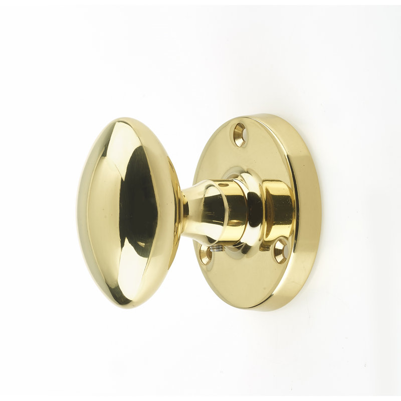 Caruso Passage Knobset, Polished Brass