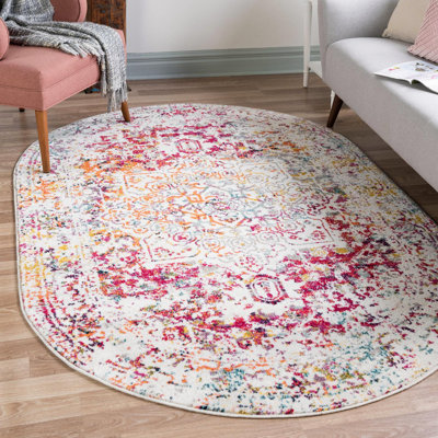 Round Oriental Area Rug