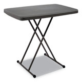 IndestrucTableTOO 30'' Rectangular Adjustable Folding Table