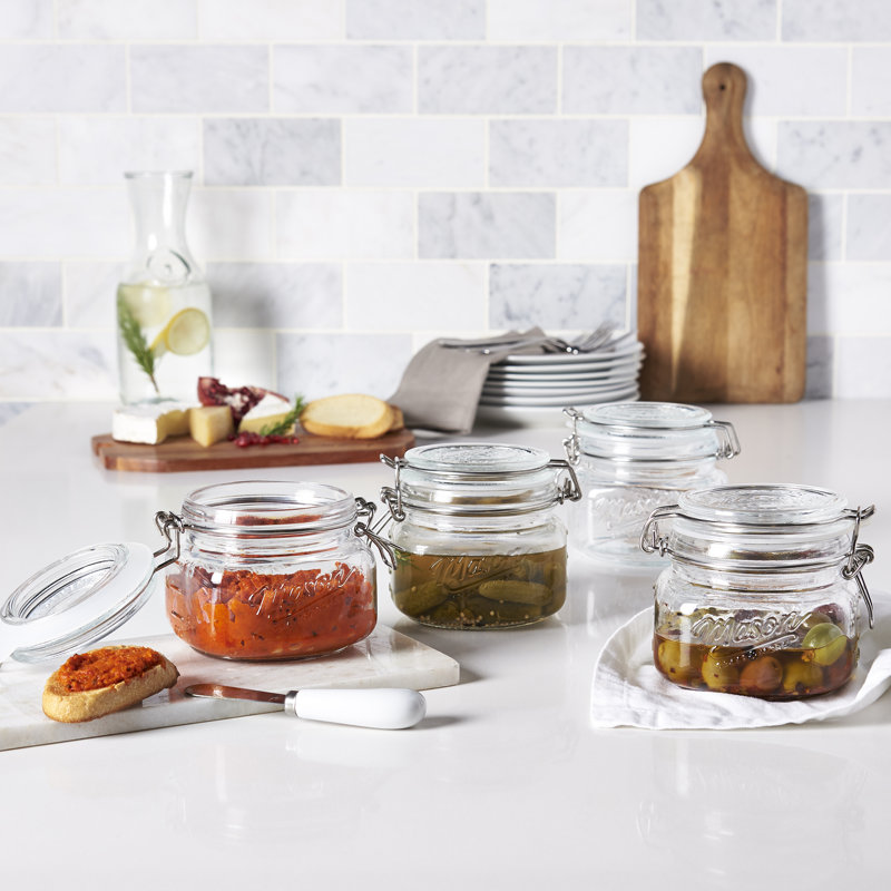 Vintage Storage Jars Glass Jar - Set of 4